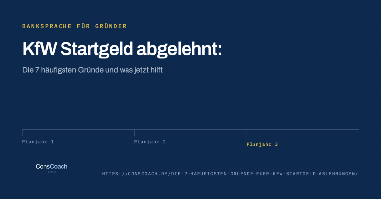 Die 7 häufigsten Gründe für KfW-Startgeld-Ablehnungen