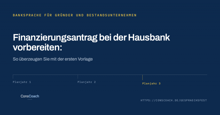 Finanzierungsantrag für Gründer vorbereiten