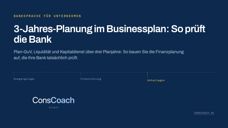 3-Jahres-Finanzplanung Businessplan