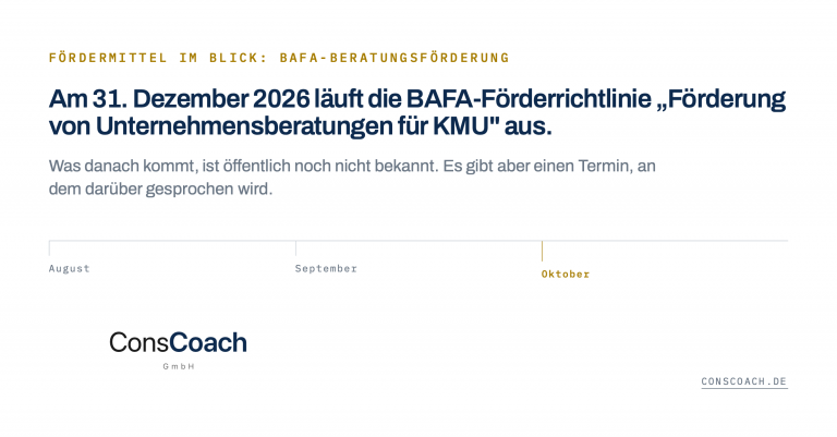 Neue BAFA Richtlinie