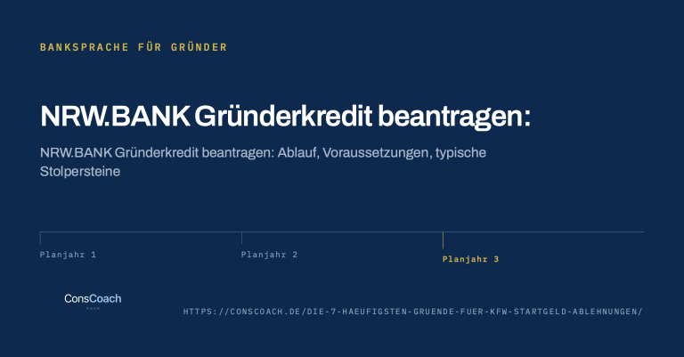 Informationen zum Gründerkredit beantragen